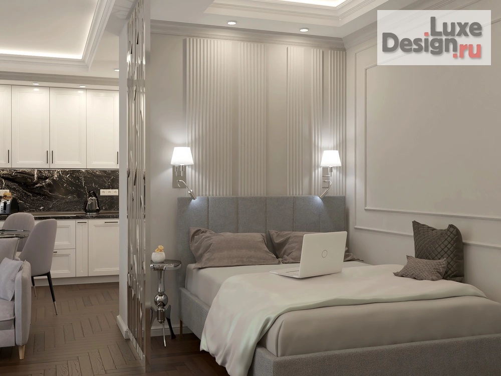 Дизайн интерьера однокомнатной квартиры "Проект для девушки-блогера" (фото 8)