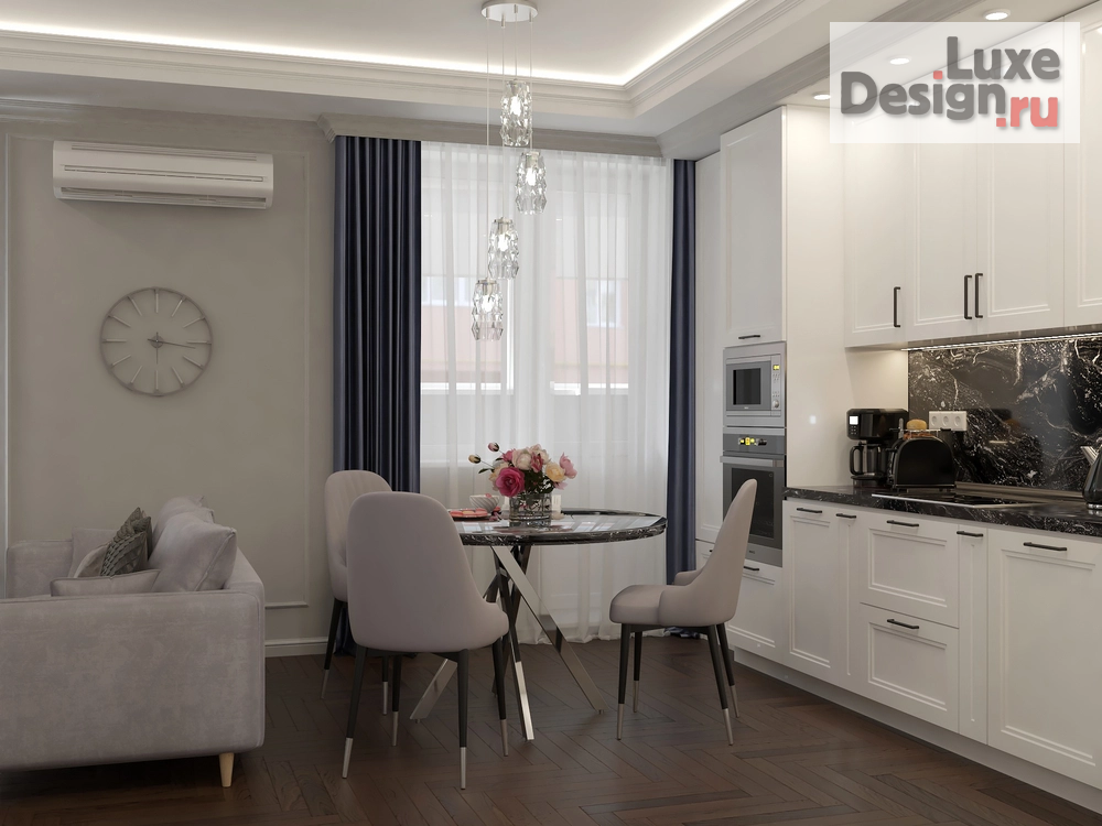 Дизайн интерьера однокомнатной квартиры "Проект для девушки-блогера" (фото 9)