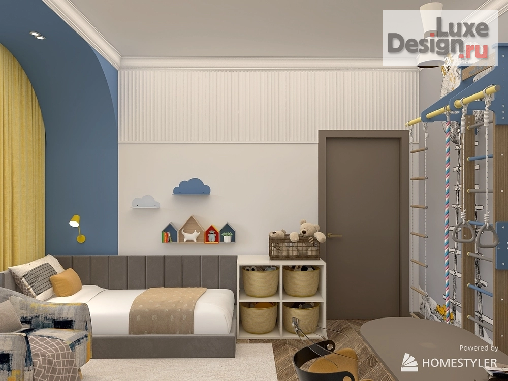 Дизайн интерьера трехкомнатной квартиры "Контемпорари с элементами классики" (фото 9)