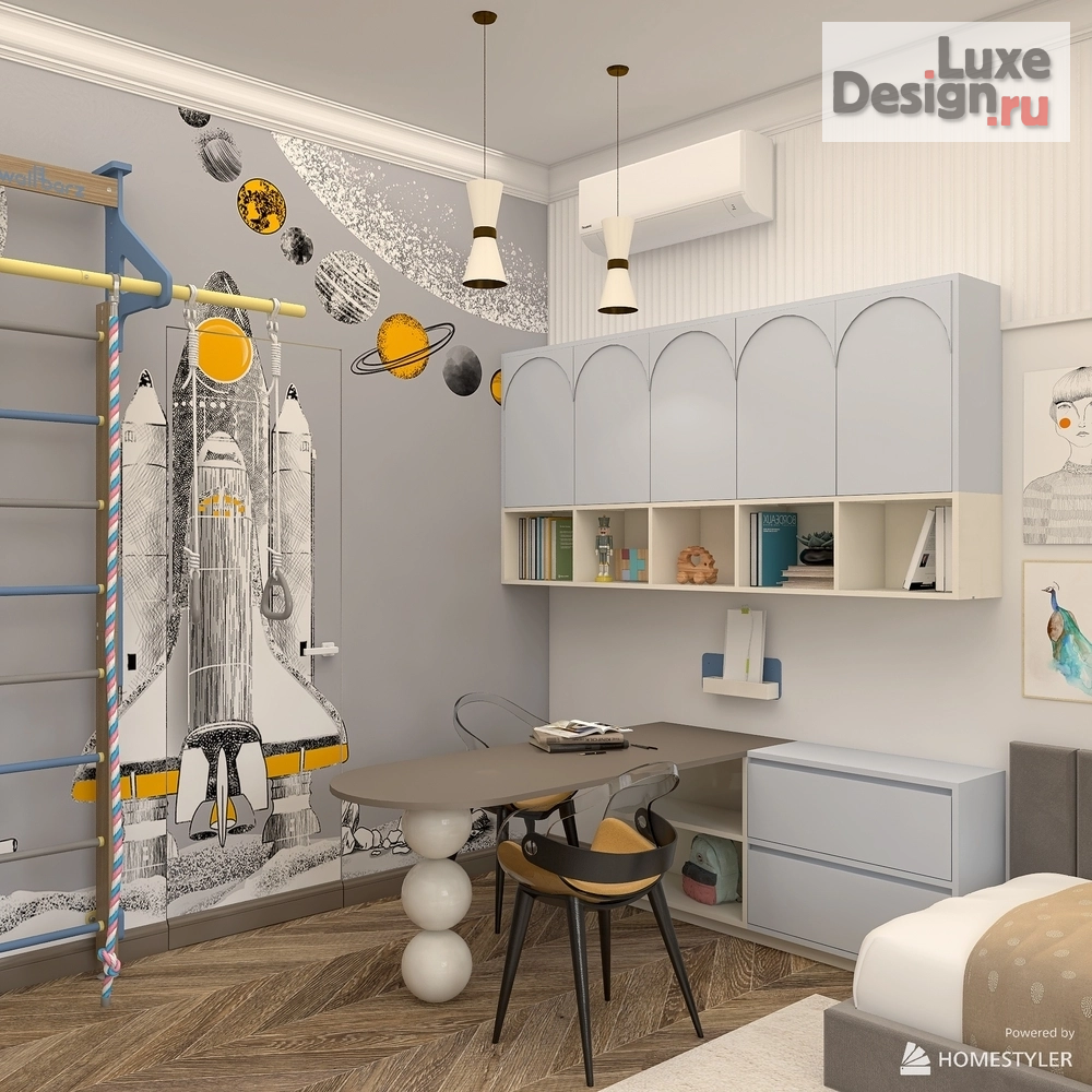 Дизайн интерьера трехкомнатной квартиры "Контемпорари с элементами классики" (фото 10)