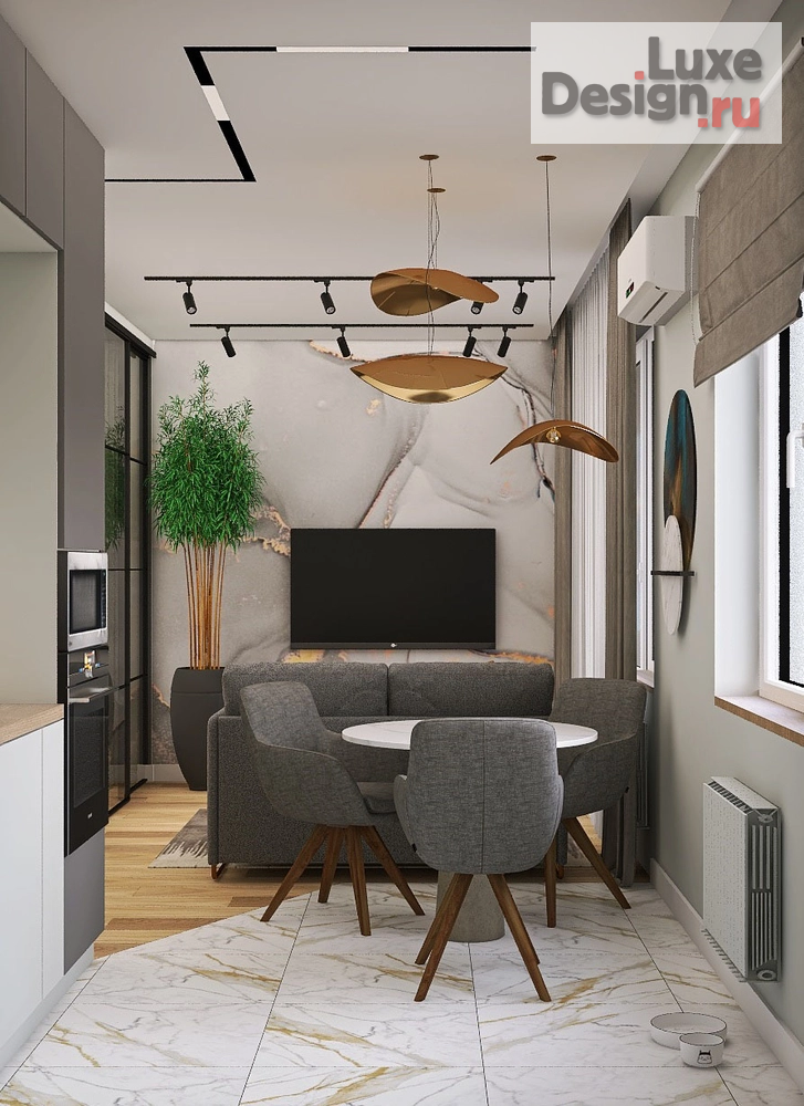 Дизайн интерьера однокомнатной квартиры " Успокоение" (фото 10)