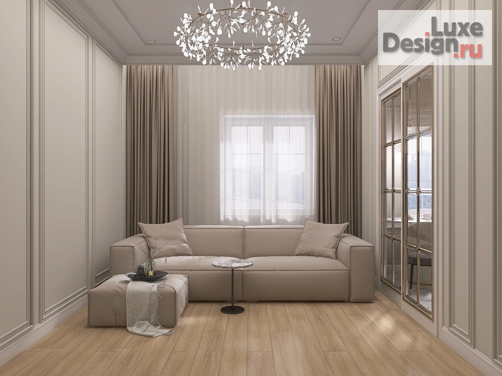 Дизайн интерьера трехкомнатной квартиры "Квартира в  г. Москва " (фото 4)