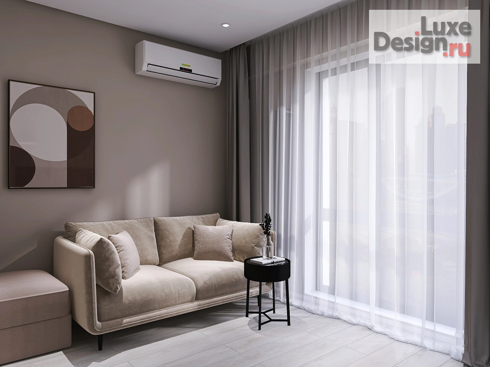 Дизайн интерьера апартаментов "Апартаменты 20 кв.м. в АК Моравия г. Сочи" (фото 1)