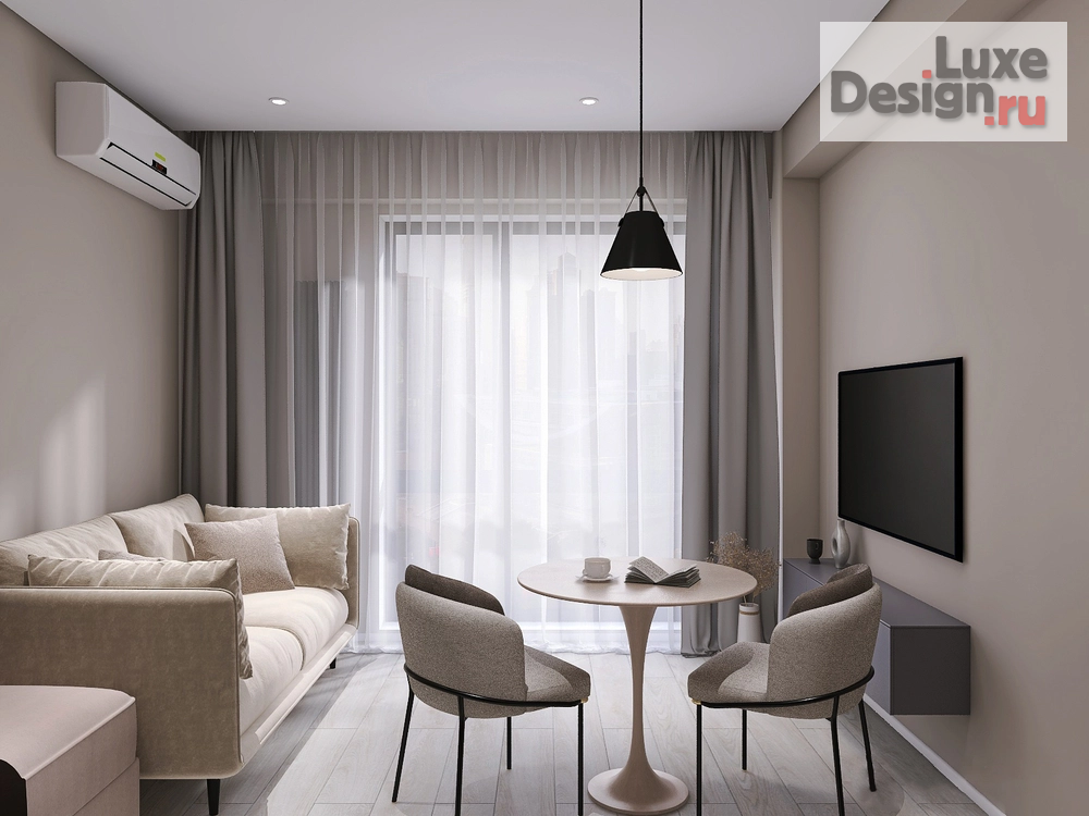 Дизайн интерьера апартаментов "Апартаменты 20 кв.м. в АК Моравия г. Сочи" (фото 4)