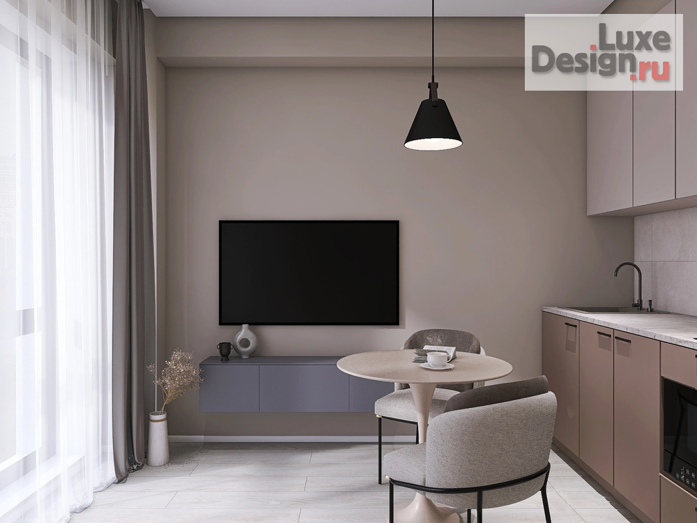 Дизайн интерьера апартаментов "Апартаменты 20 кв.м. в АК Моравия г. Сочи" (фото 8)