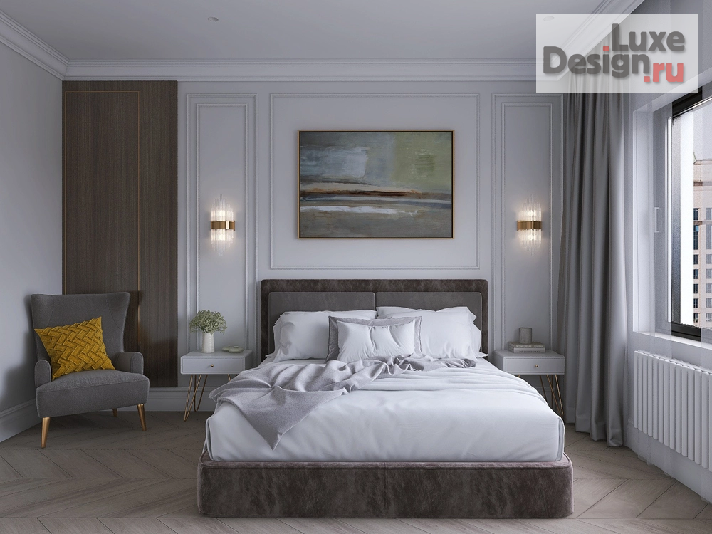 Дизайн интерьера трехкомнатной квартиры "Неоклассика" (фото 3)