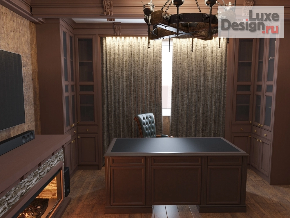 Дизайн интерьера кабинета "Дизайн проект кабинета" (фото 1)