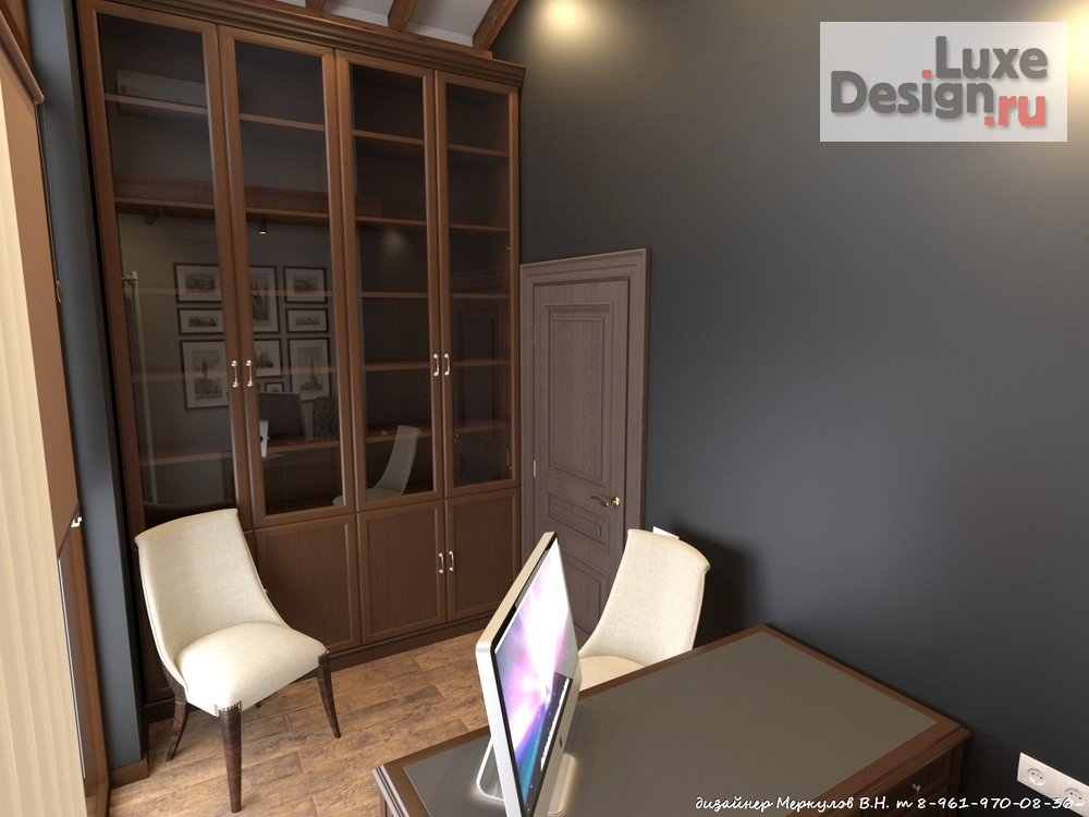Дизайн интерьера кабинета "Дизайн проект кабинета" (фото 2)