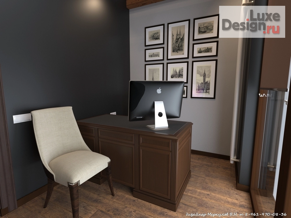Дизайн интерьера кабинета "Дизайн проект кабинета" (фото 6)
