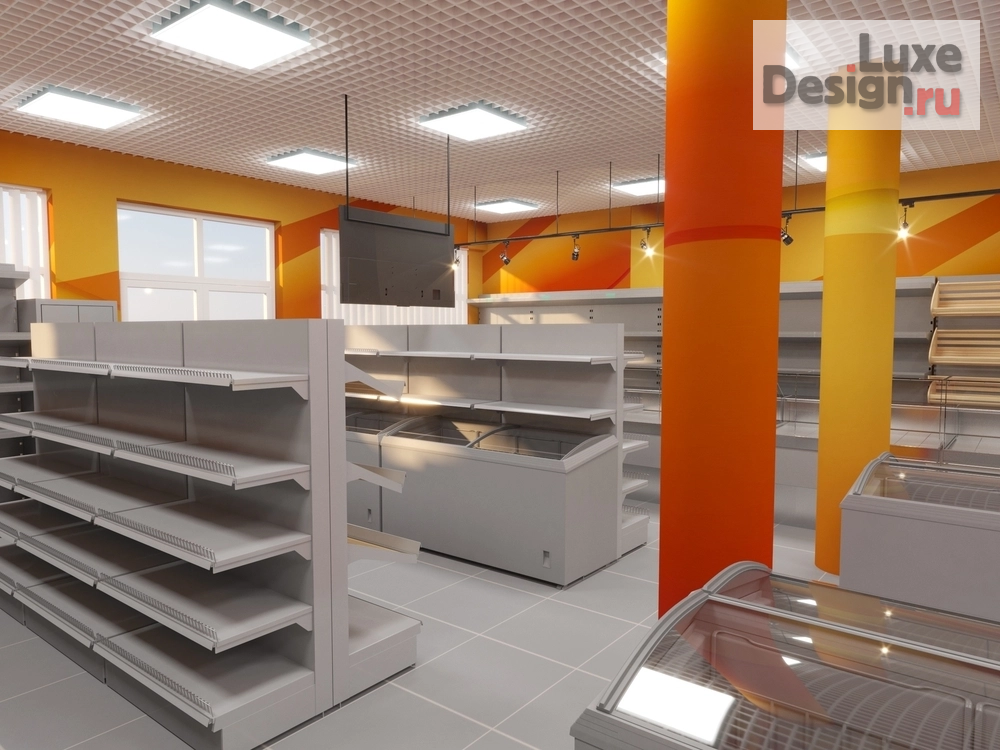 Дизайн интерьера супермаркета "Дизайн проект магазина №1" (фото 7)