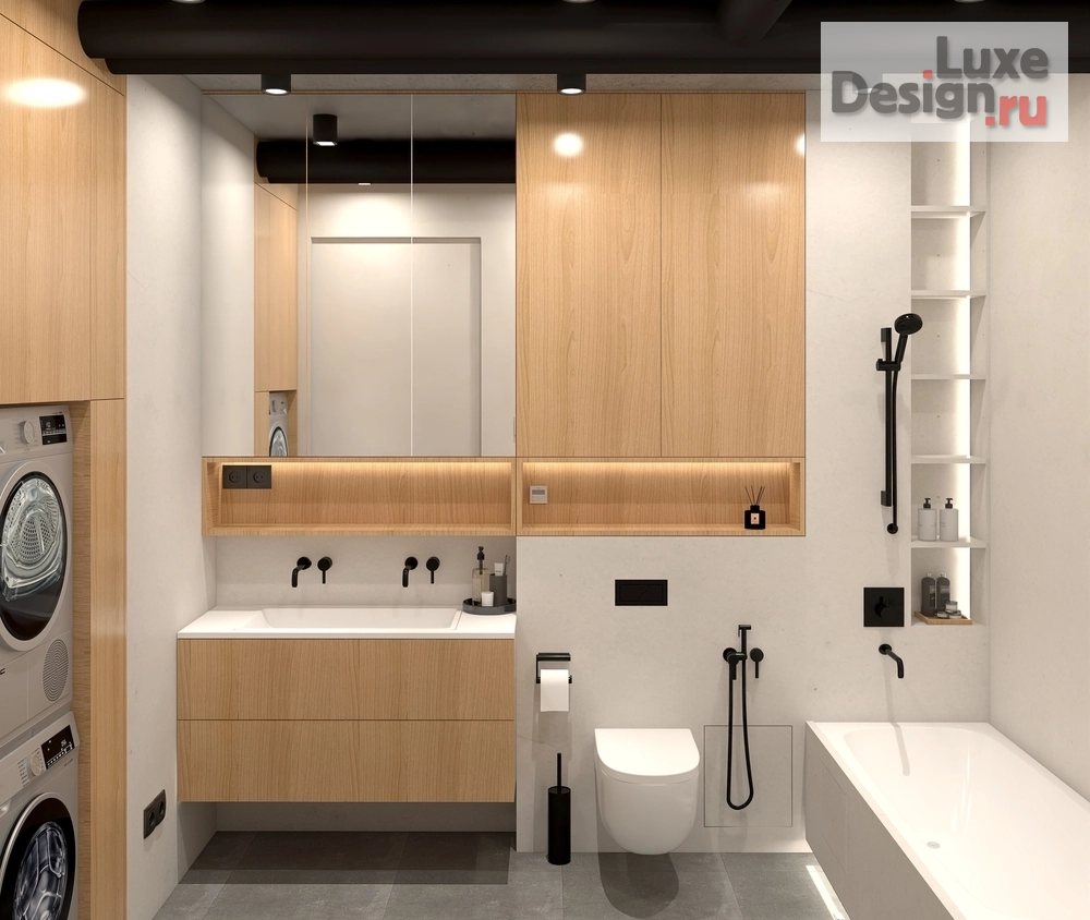 Дизайн интерьера трехкомнатной квартиры "Трехкомнатная квартира, г. Санкт Петербург" (фото 7)