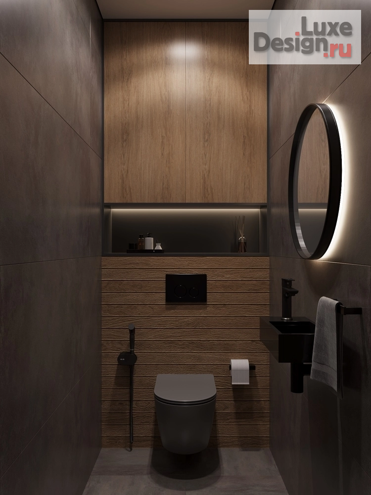 Дизайн интерьера двухкомнатной квартиры "dark minimalism" (фото 11)