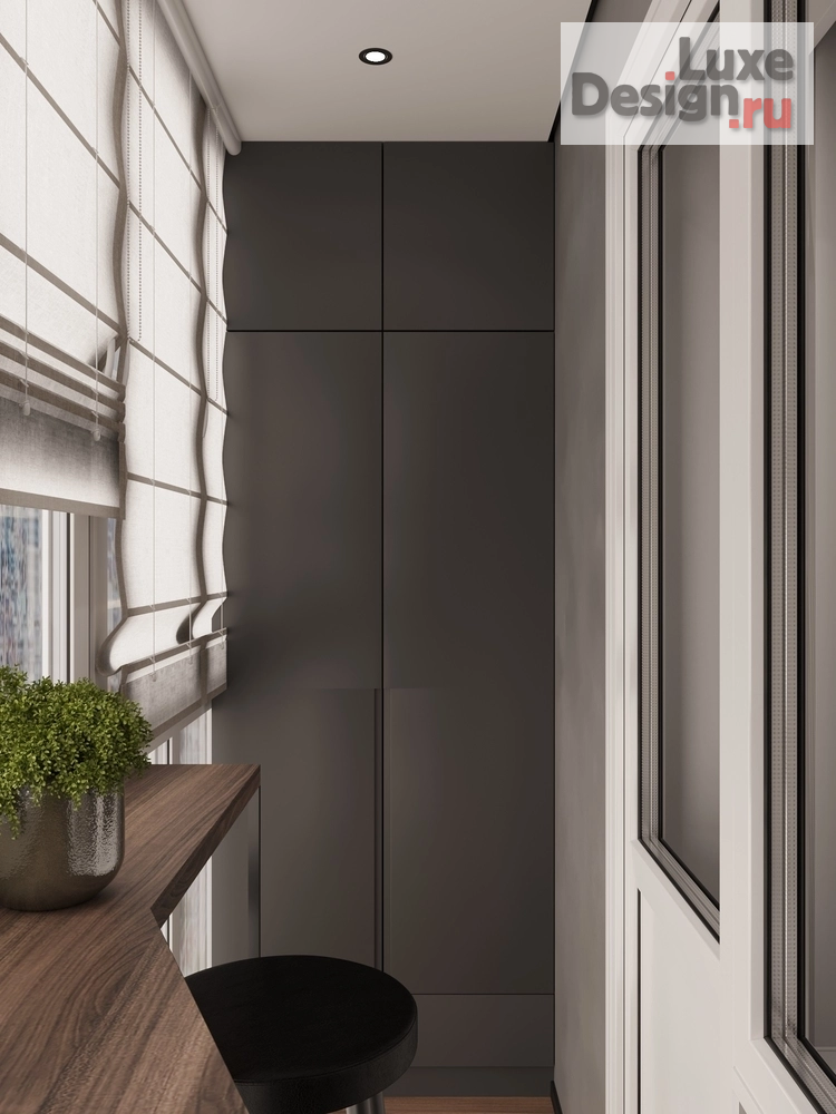 Дизайн интерьера двухкомнатной квартиры "dark minimalism" (фото 26)