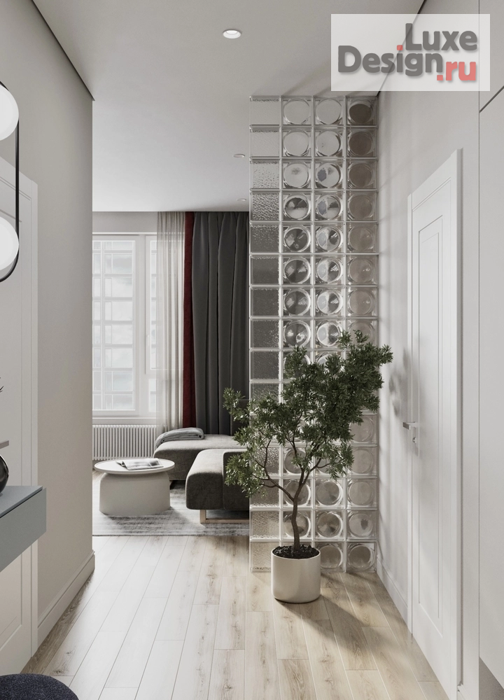 Дизайн интерьера однокомнатной квартиры "ЖК СИМВОЛ ЛАЗУРНЫЙ" (фото 8)