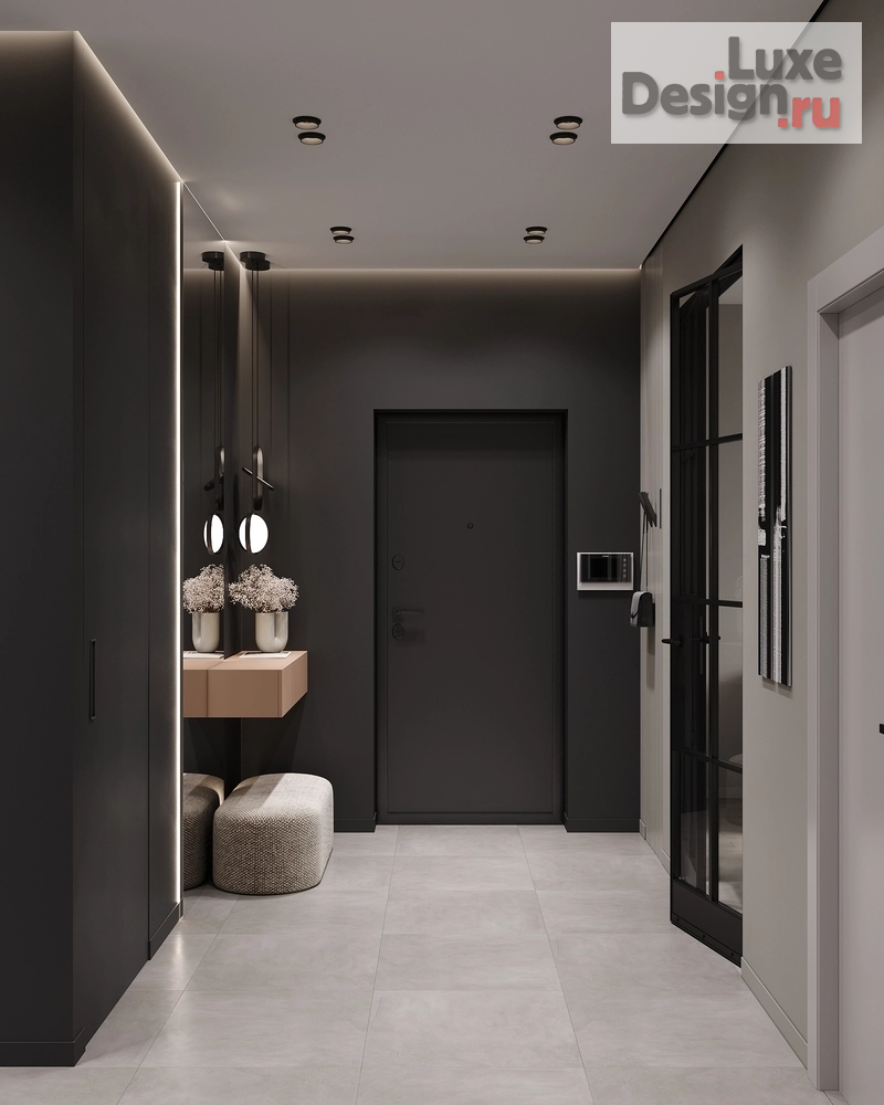 Дизайн интерьера двухкомнатной квартиры "ЖК Стахановская" (фото 2)