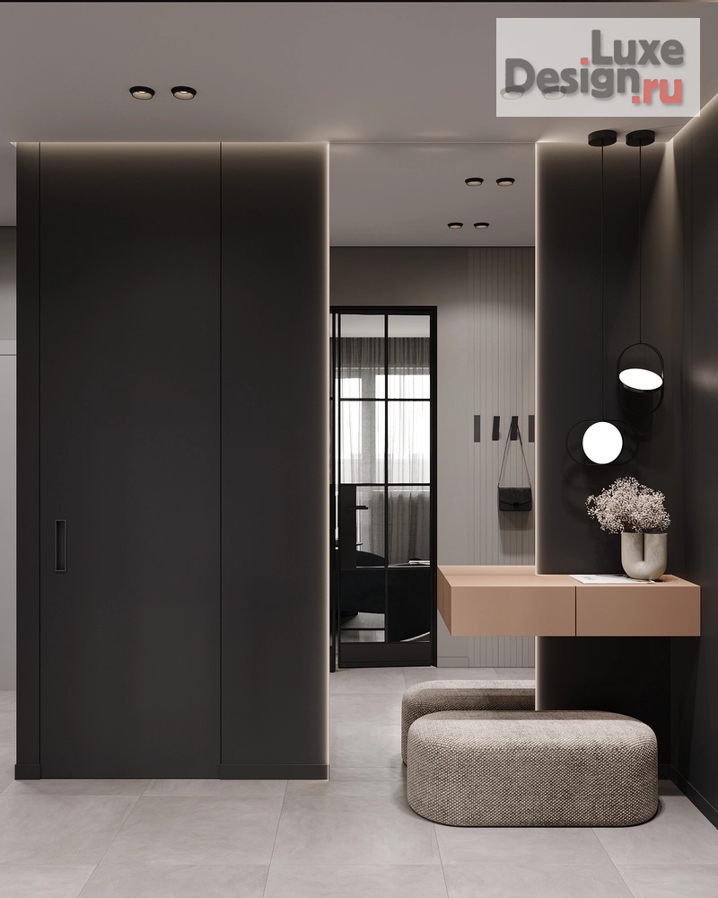 Дизайн интерьера двухкомнатной квартиры "ЖК Стахановская" (фото 3)