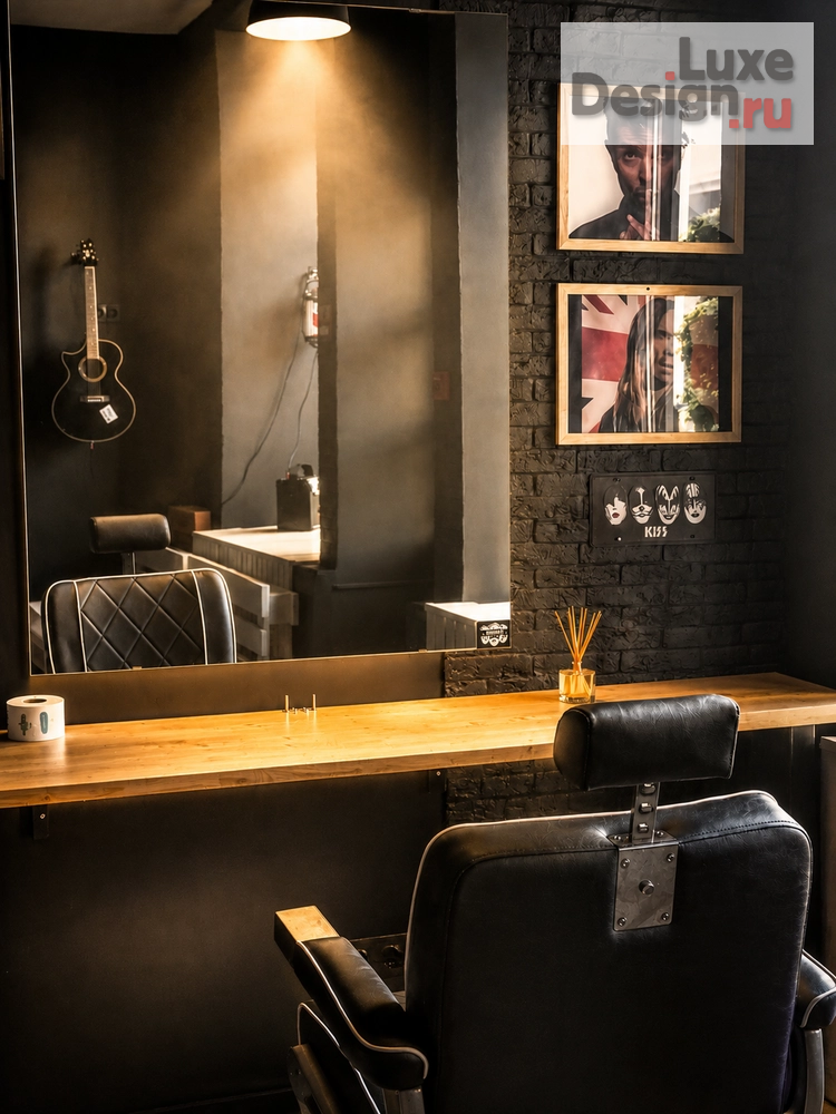 Дизайн интерьера салона красоты "Барбершоп The People's Barber" (фото 2) от дизайнера Студия дизайна Светланы Старыгиной Дизайн интерьера салона красоты "Барбершоп The People's Barber" (фото 2)