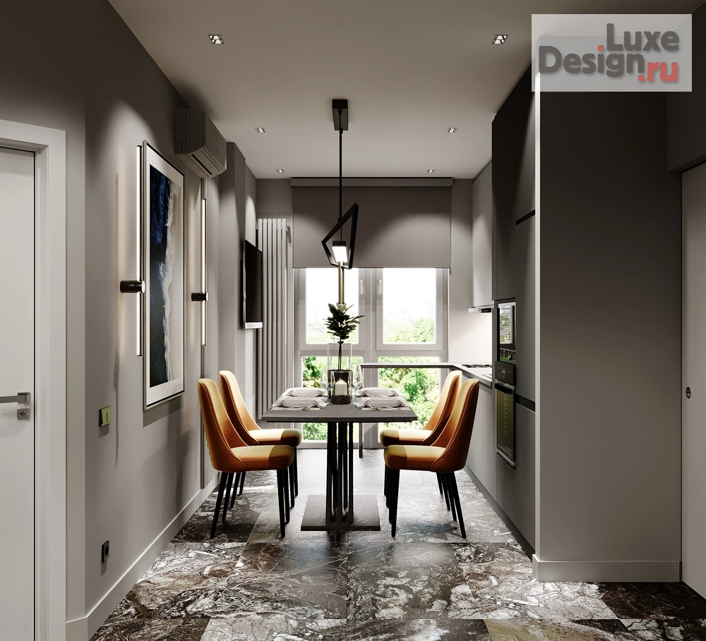 Дизайн интерьера двухкомнатной квартиры "Студия Design Home S" (фото 1)