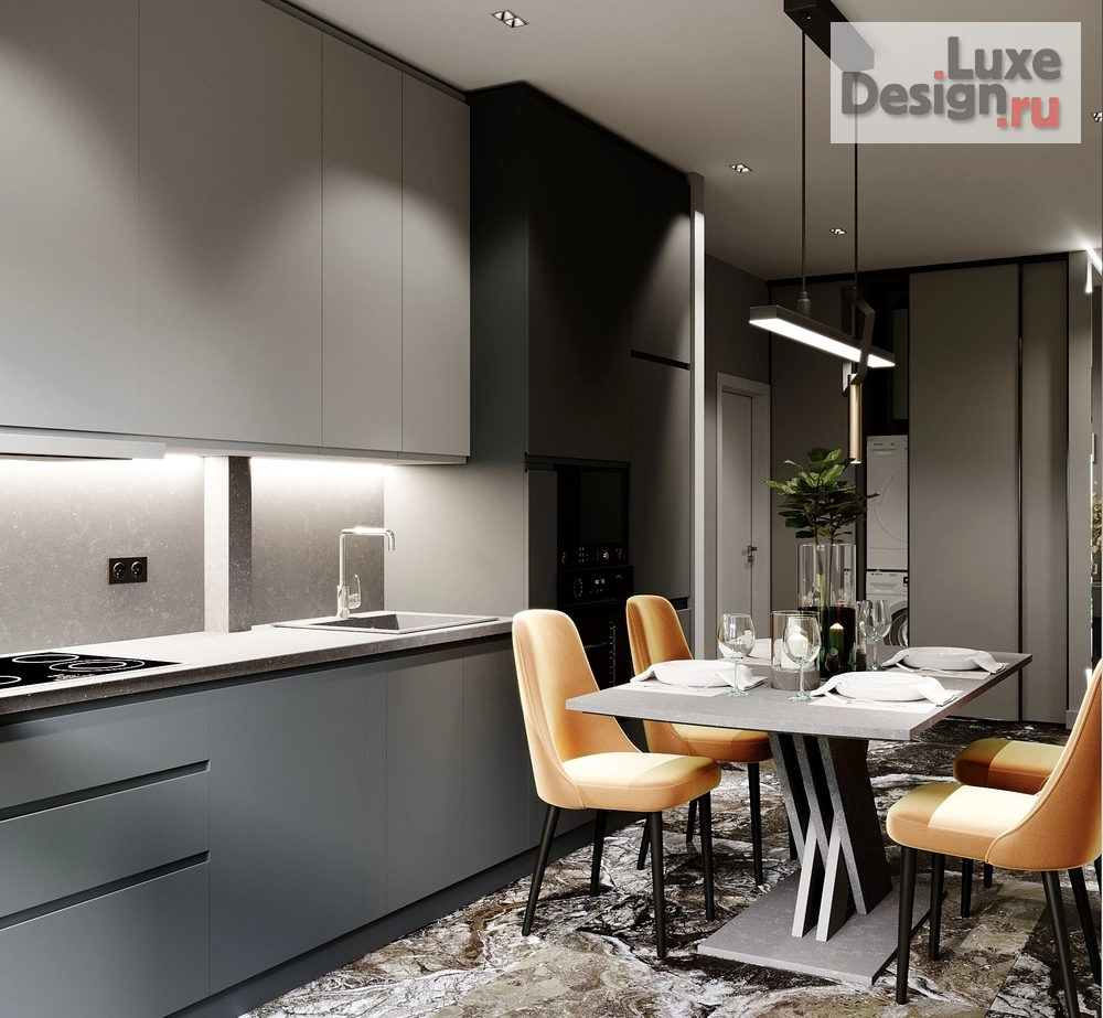 Дизайн интерьера двухкомнатной квартиры "Студия Design Home S" (фото 2)