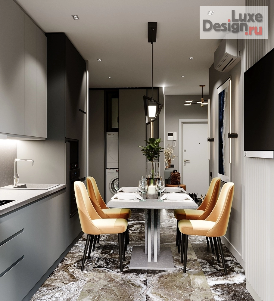 Дизайн интерьера двухкомнатной квартиры "Студия Design Home S" (фото 3)