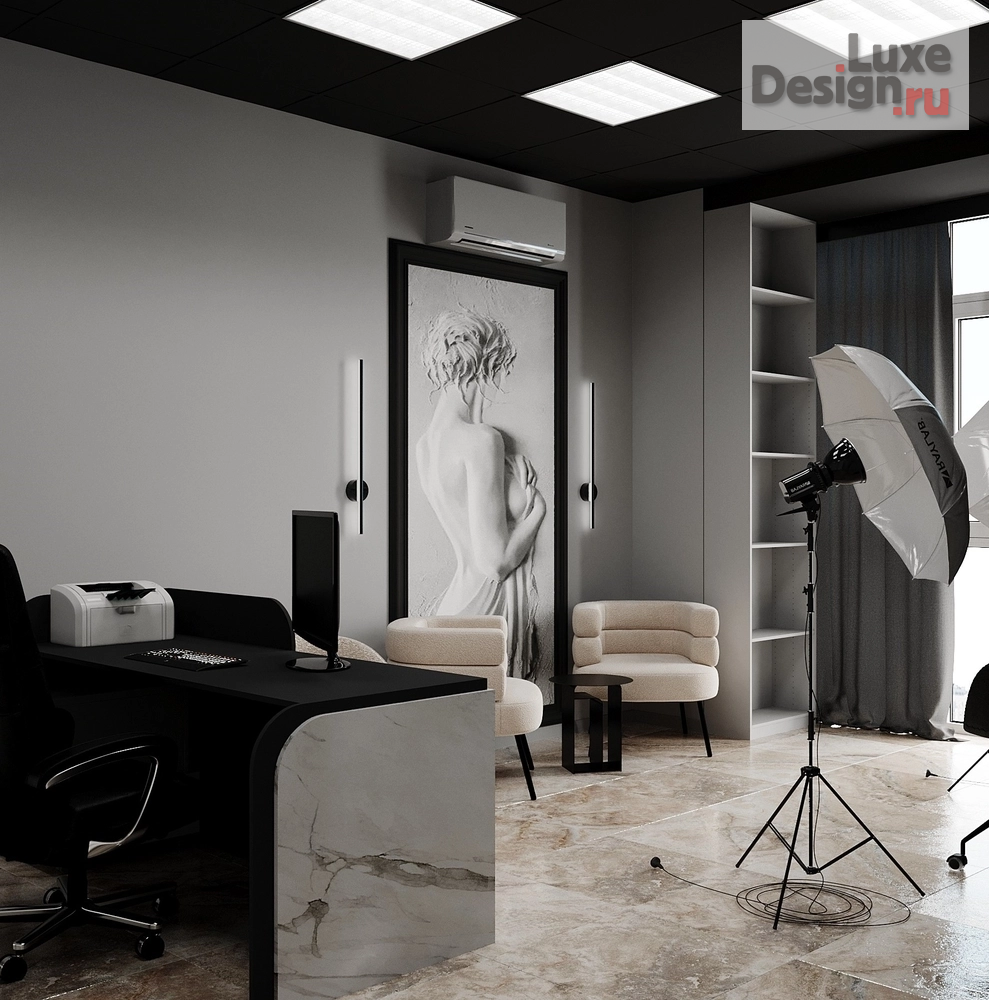 Дизайн интерьера офиса "Кабинет пластического хирурга" (фото 2)