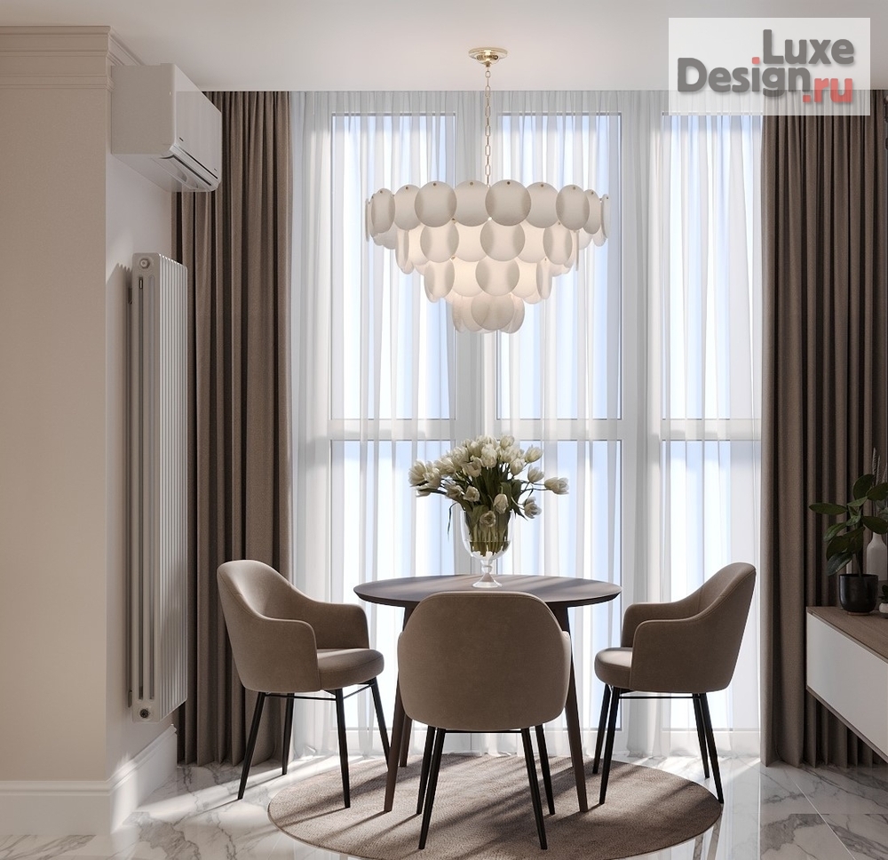 Дизайн интерьера кухни "Quiet Luxury Residence/Резиденция тихой роскоши" (фото 3)