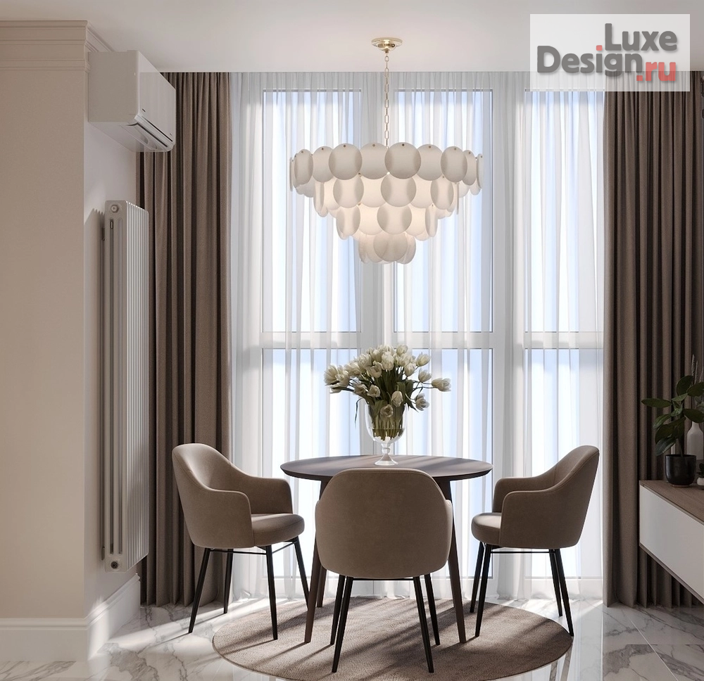 Дизайн интерьера кухни "Quiet Luxury Residence/Резиденция тихой роскоши" (фото 3) от дизайнера Старыгин Иван Дмитриевич Дизайн интерьера кухни "Quiet Luxury Residence/Резиденция тихой роскоши" (фото 3)