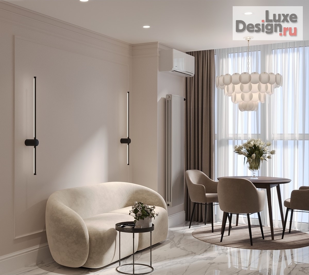 Дизайн интерьера кухни "Quiet Luxury Residence/Резиденция тихой роскоши" (фото 1)