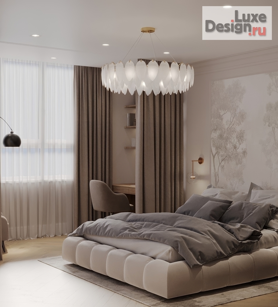 Дизайн интерьера спальни "Soft Geometry | Krasnodar Residence" (фото 2)