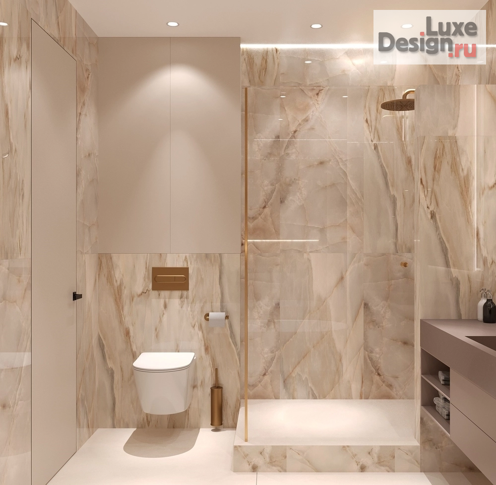 Дизайн интерьера комнаты "Ванная и душевая комната, г. Москва" (фото 3)