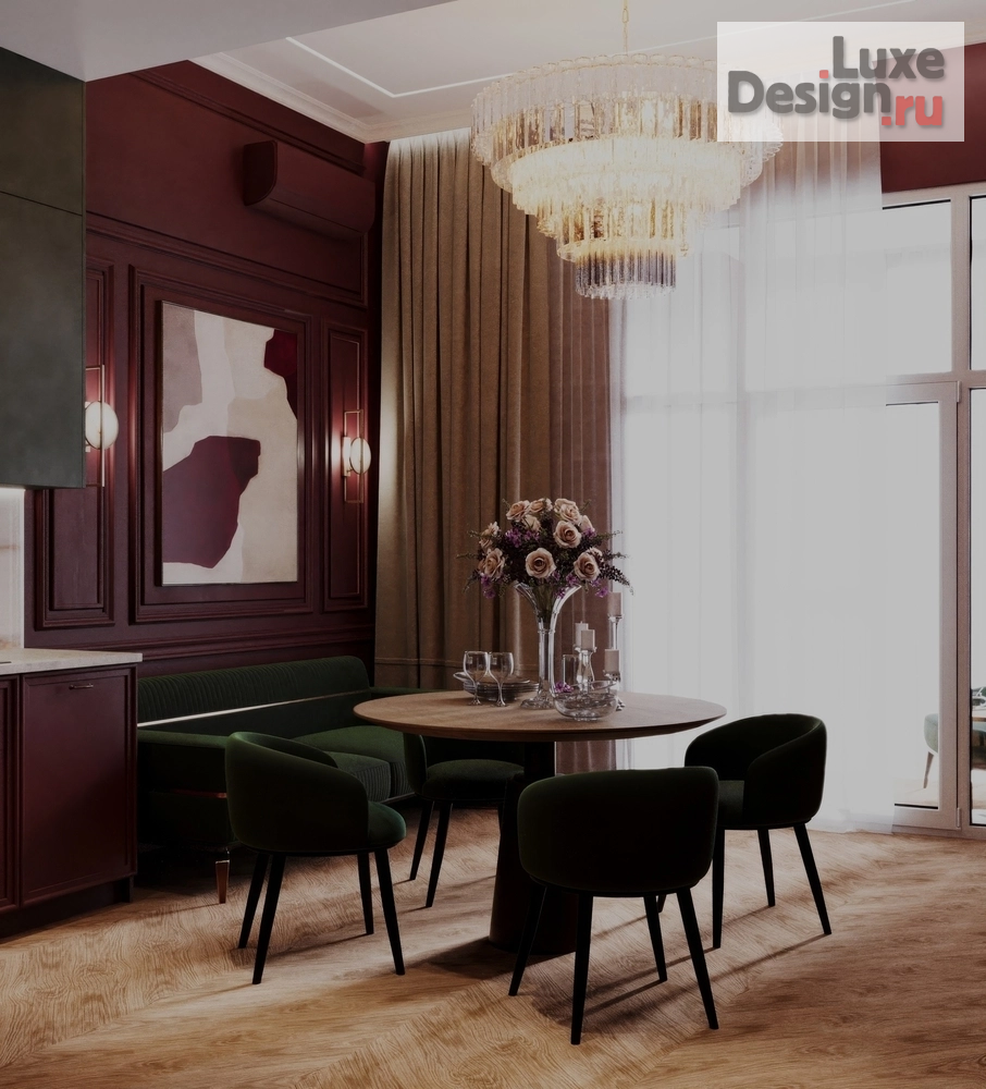 Дизайн интерьера кухни "Дизайн-проект в смешании стилей неоклассики с элементами ар-деко" (фото 4)