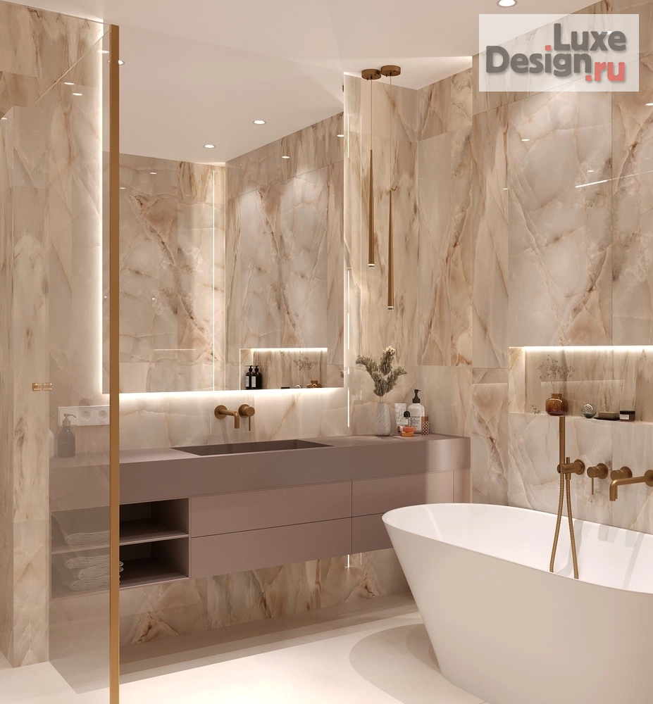 Дизайн интерьера комнаты "Ванная и душевая комната, г. Москва" (фото 4)