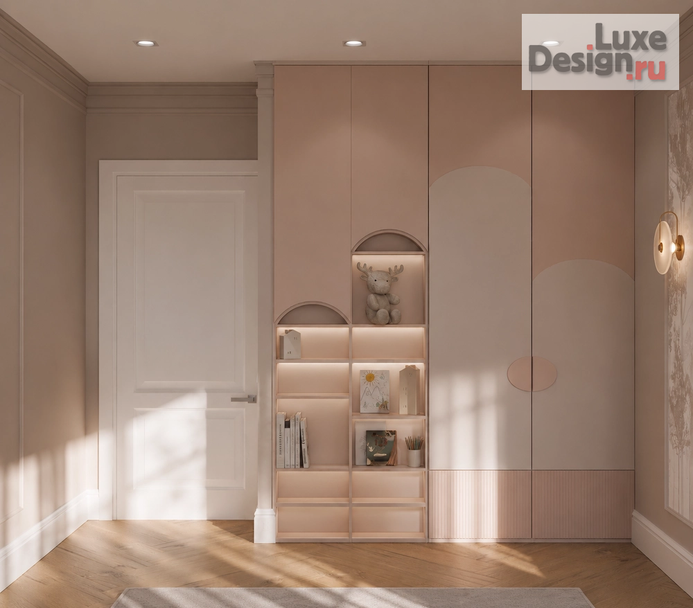 Дизайн интерьера детской "Soft Serenity | Contemporary Kids Bedroom Design" (фото 6)