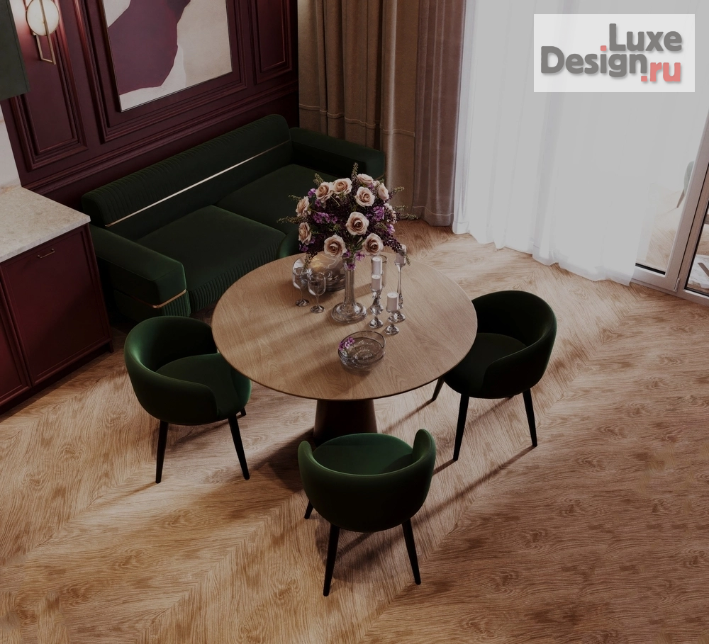 Дизайн интерьера кухни "Дизайн-проект в смешании стилей неоклассики с элементами ар-деко" (фото 6)