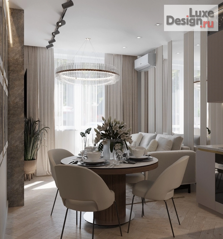 Дизайн интерьера двухкомнатной квартиры "Дизайн проект, город Сочи" (фото 4)