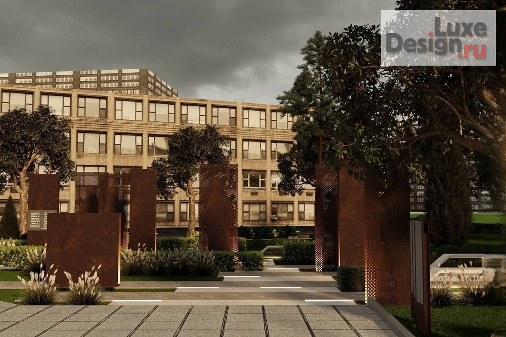 Ландшафтный дизайн "Мемориальный сквер г. Алчевск" (фото 6)