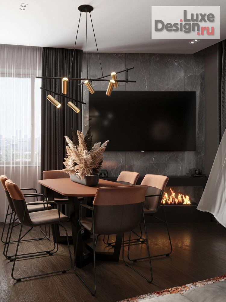 Дизайн интерьера трехкомнатной квартиры "ЖК Фреш" (фото 2)