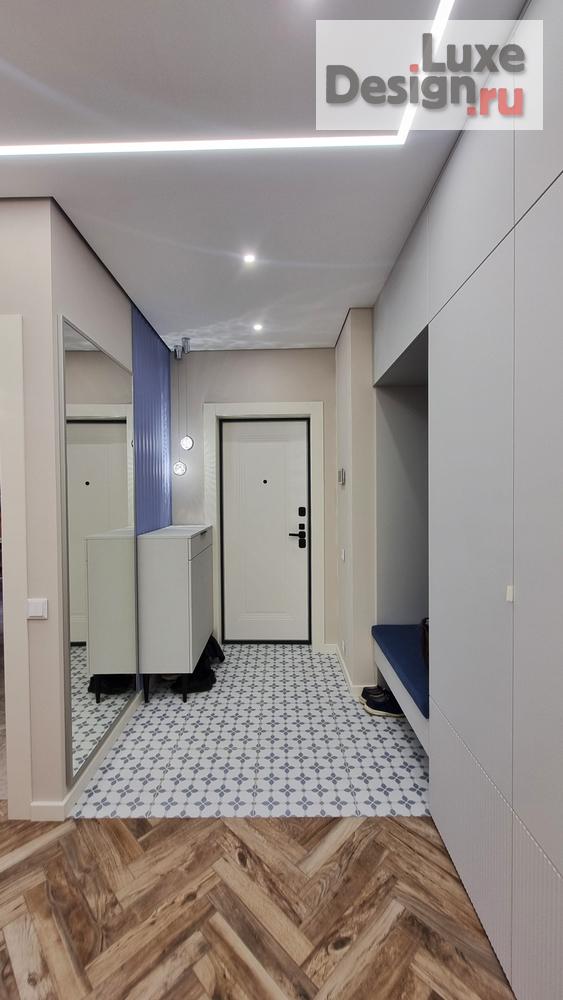 Дизайн интерьера трехкомнатной квартиры "Квартира для семьи с двумя детьми" (фото 1)