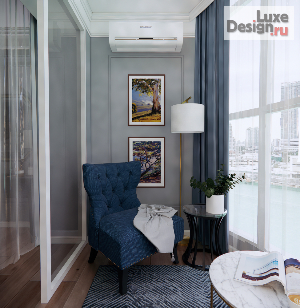 Дизайн интерьера трехкомнатной квартиры "Трехкомнатная квартира г. Краснодар, мкр. Юбилейный" (фото 3)