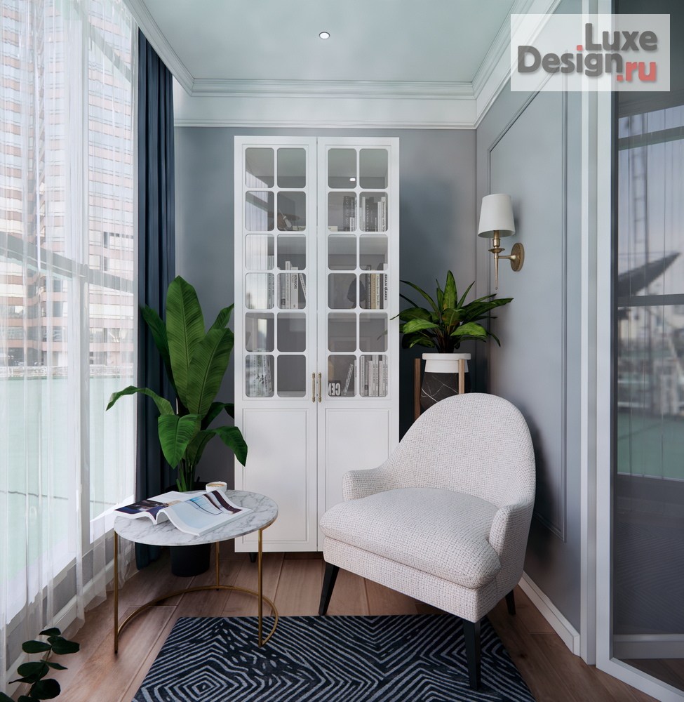 Дизайн интерьера трехкомнатной квартиры "Трехкомнатная квартира г. Краснодар, мкр. Юбилейный" (фото 4)