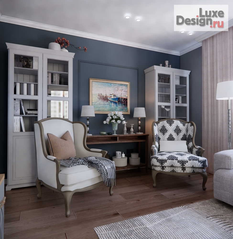 Дизайн интерьера трехкомнатной квартиры "Трехкомнатная квартира г. Краснодар, мкр. Юбилейный" (фото 9)