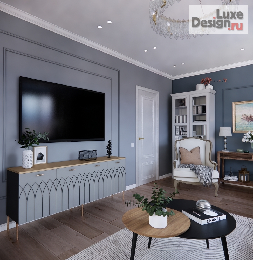 Дизайн интерьера трехкомнатной квартиры "Трехкомнатная квартира г. Краснодар, мкр. Юбилейный" (фото 11)