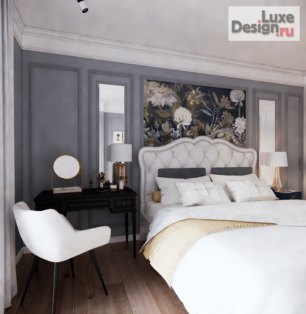 Дизайн интерьера трехкомнатной квартиры "Трехкомнатная квартира г. Краснодар, мкр. Юбилейный" (фото 2)