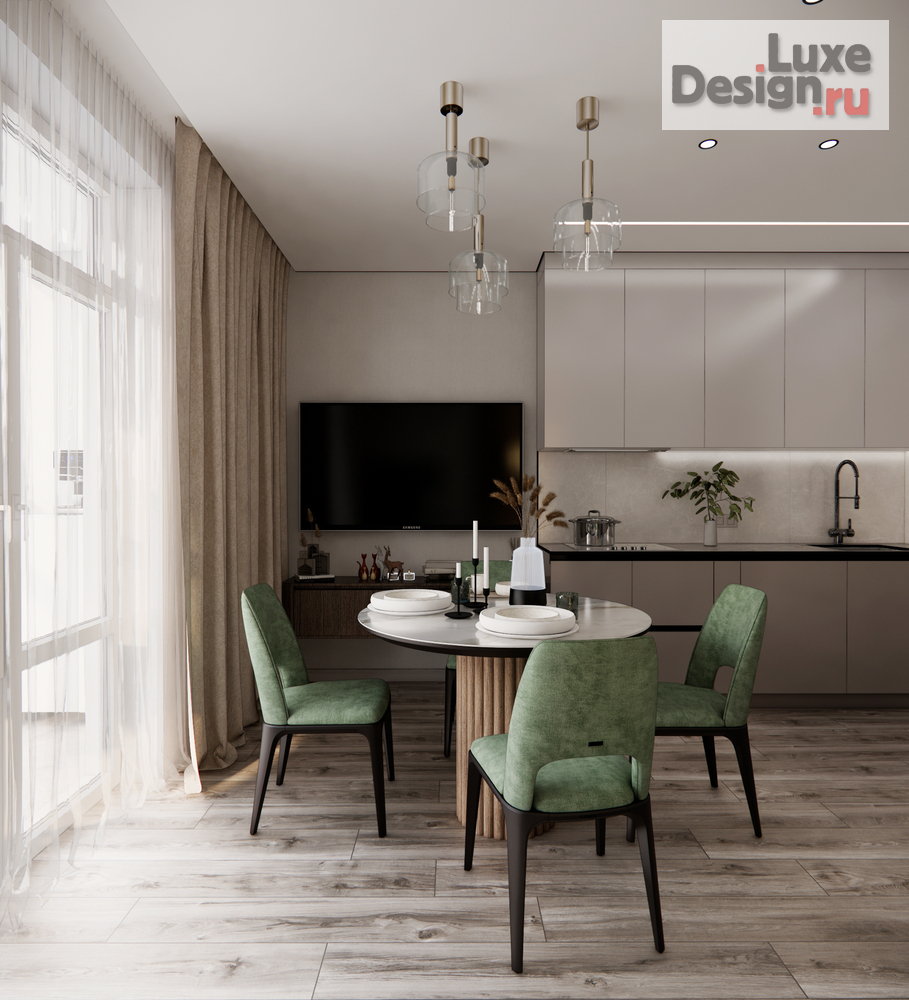 Дизайн интерьера двухкомнатной квартиры "Квартира ЖК Стрижи" (фото 6)