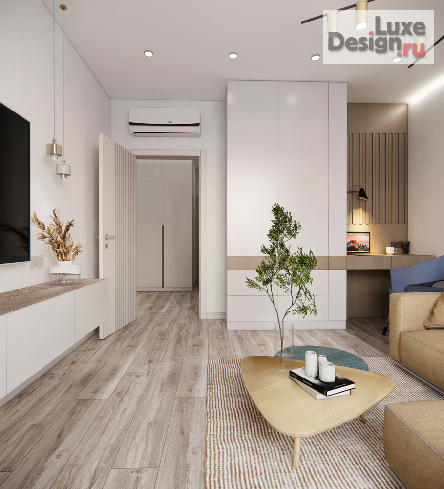 Дизайн интерьера двухкомнатной квартиры "Квартира ЖК Стрижи" (фото 2)
