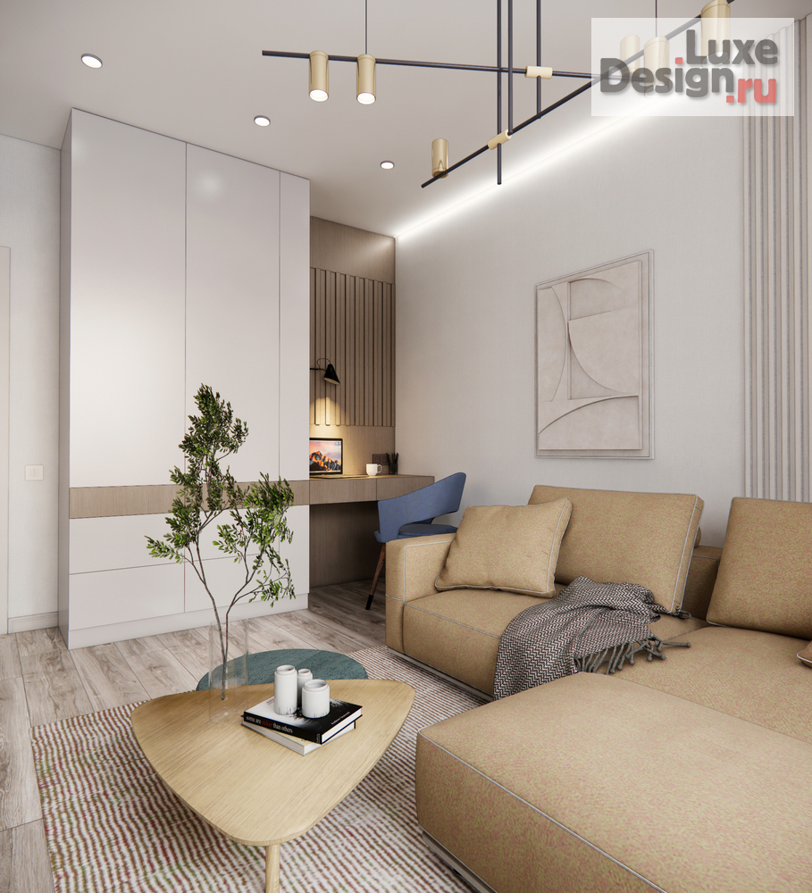 Дизайн интерьера двухкомнатной квартиры "Квартира ЖК Стрижи" (фото 3)