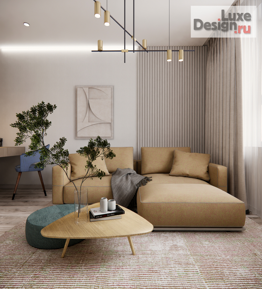 Дизайн интерьера двухкомнатной квартиры "Квартира ЖК Стрижи" (фото 1)