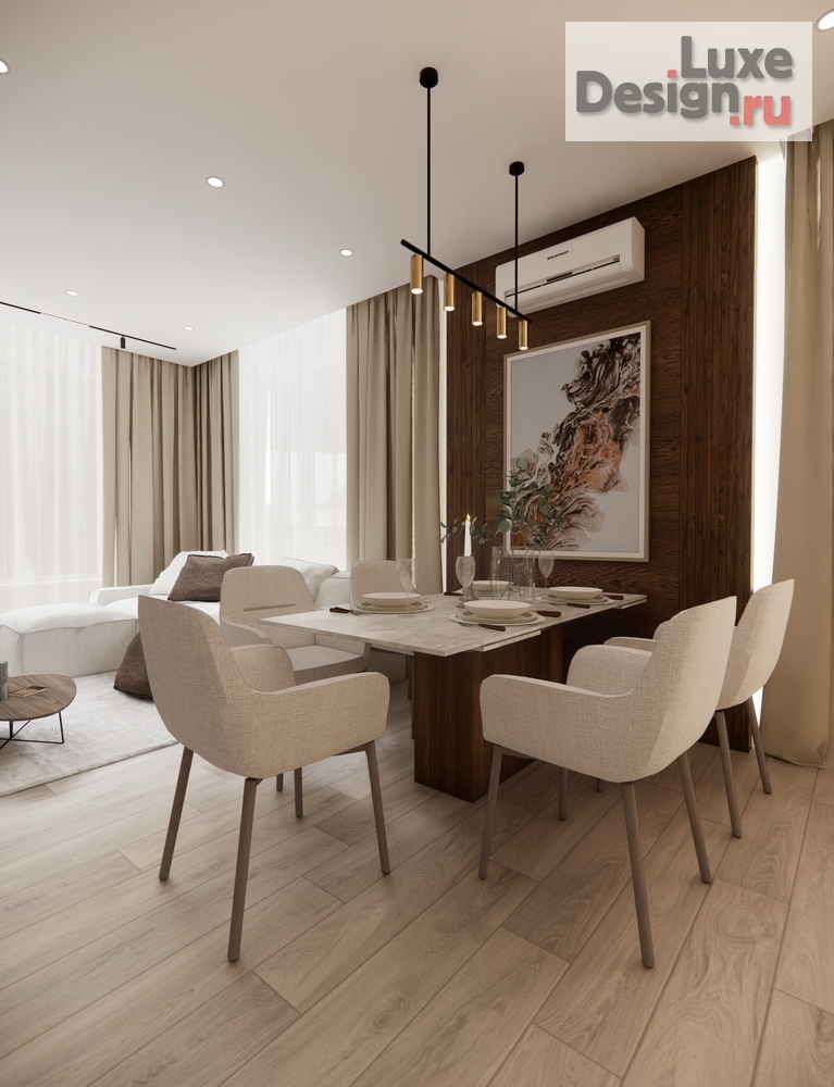 Дизайн интерьера частного дома "Проект и реализация интерьера частного дома" (фото 1)