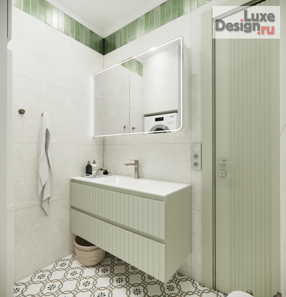 Дизайн интерьера двухкомнатной квартиры "Жк Архитектор" (фото 7)