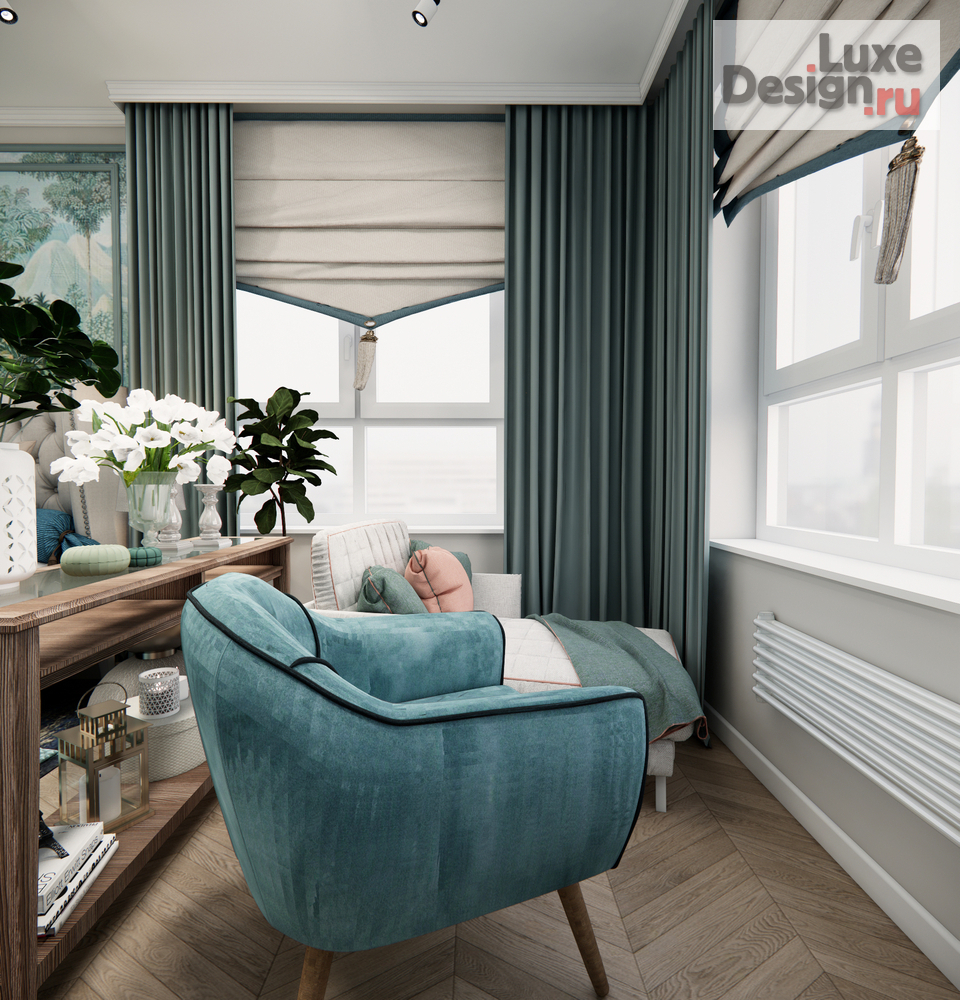 Дизайн интерьера двухкомнатной квартиры "Жк Архитектор" (фото 16)